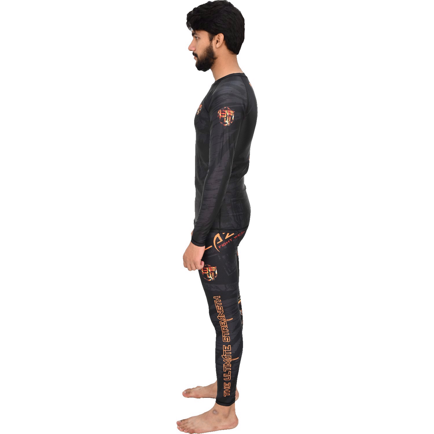 Customized rashguard Compression uniforms  Lightweight training set compresseionpant biker bjj  - view 2