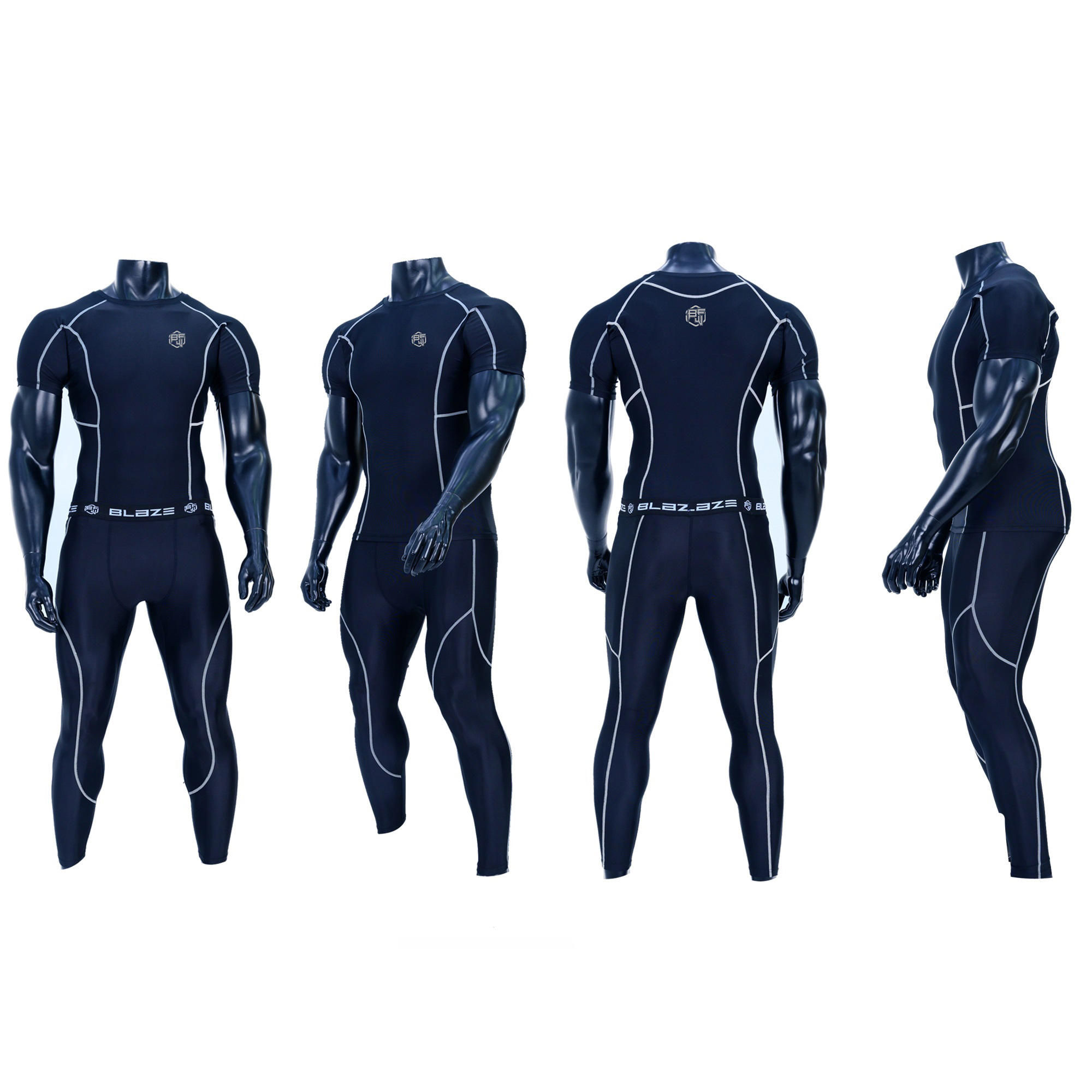 Wholesale mma compression uniform bjj base layer set running workout uniform - view 22