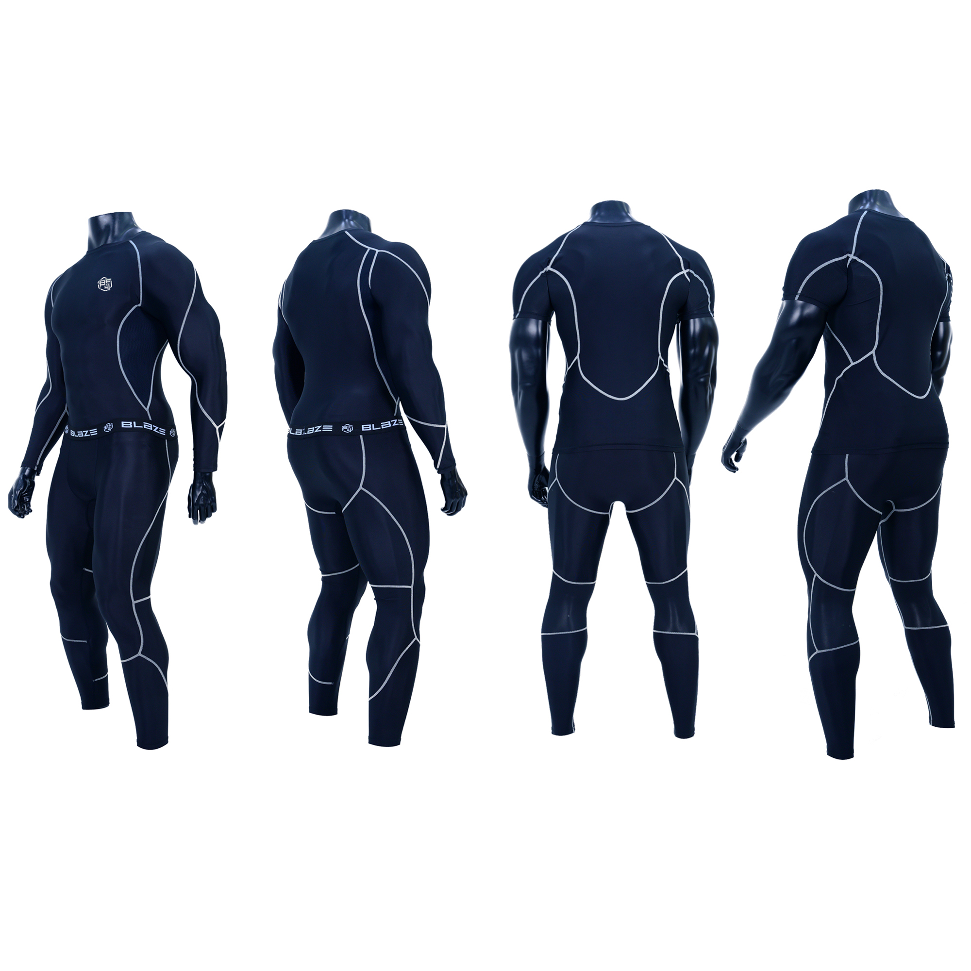Wholesale mma compression uniform bjj base layer set running workout uniform - view 26