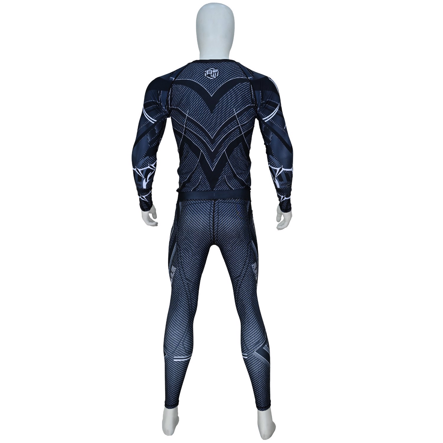 Custom High Quality Design Sublimation Printed Long Sleeve Rash guard Spandex Polyester Men BJJ MMA  - view 5