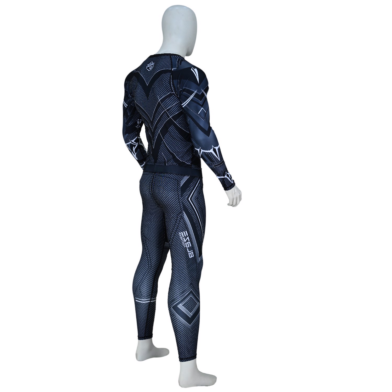 Custom High Quality Design Sublimation Printed Long Sleeve Rash guard Spandex Polyester Men BJJ MMA  - view 8