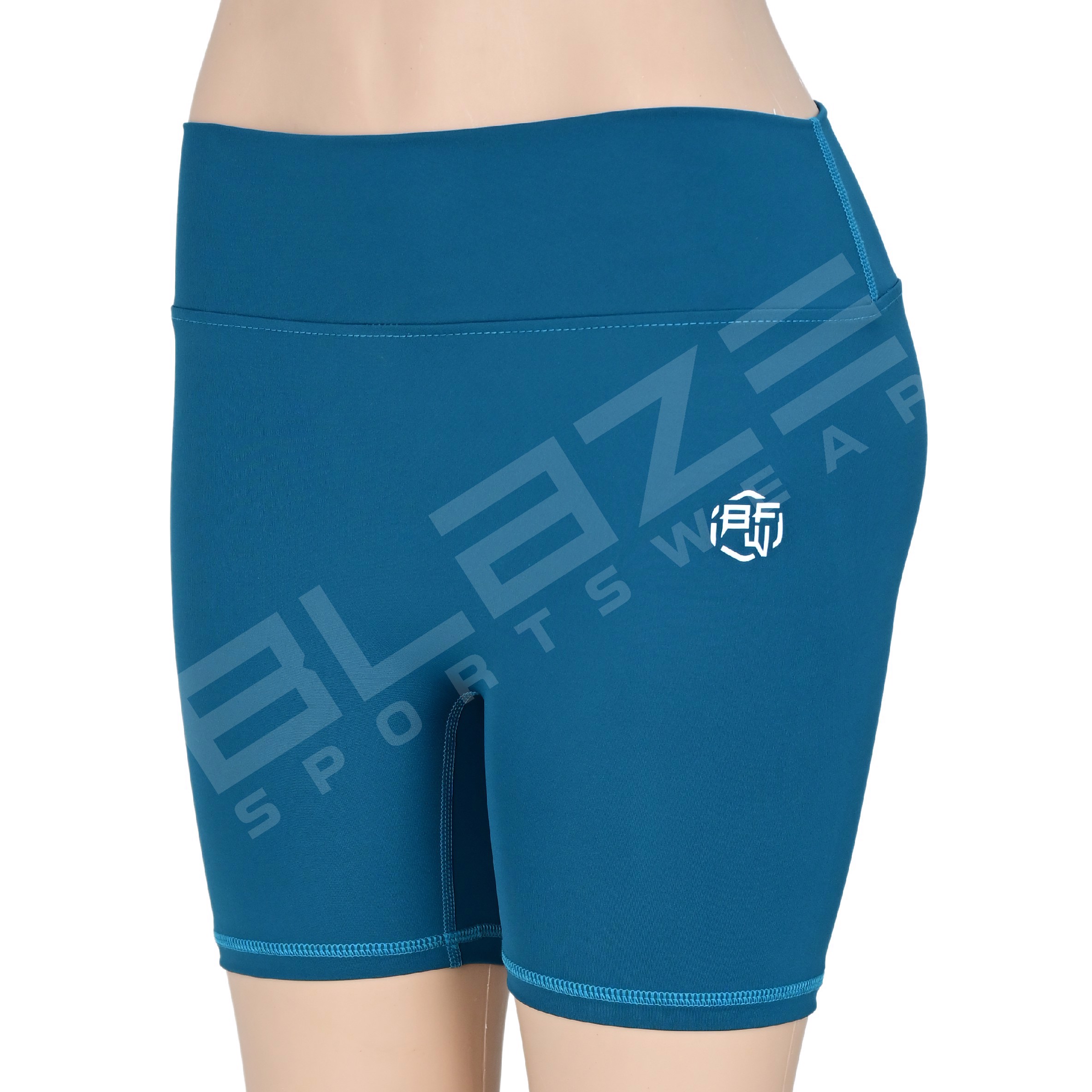 Customized Women's High Waist Biker Shorts Fitness Yoga Running Shorts Beach Booty Short Plus Size  - view 13