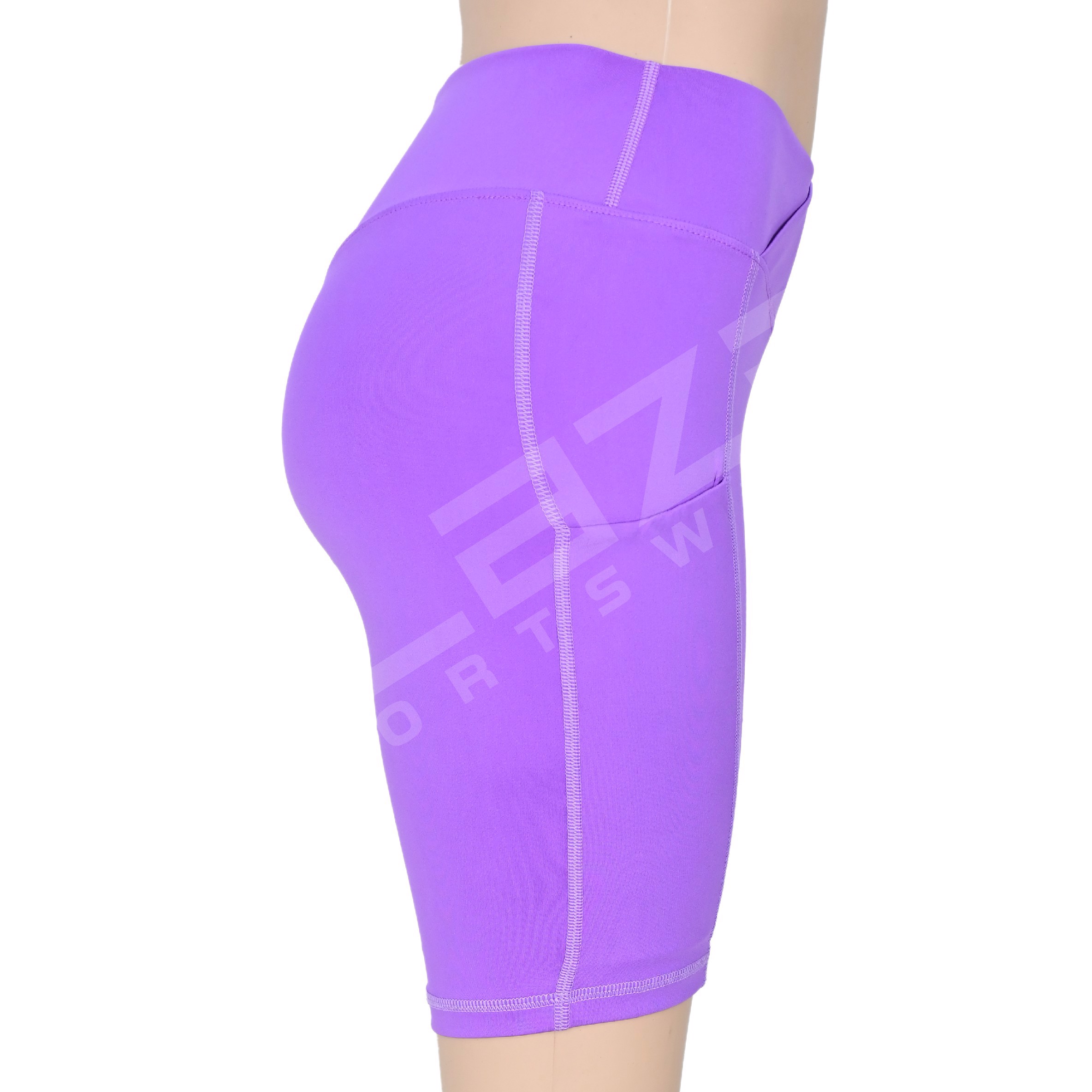 Customized Women's High Waist Biker Shorts Fitness Yoga Running Shorts Beach Booty Short Plus Size 