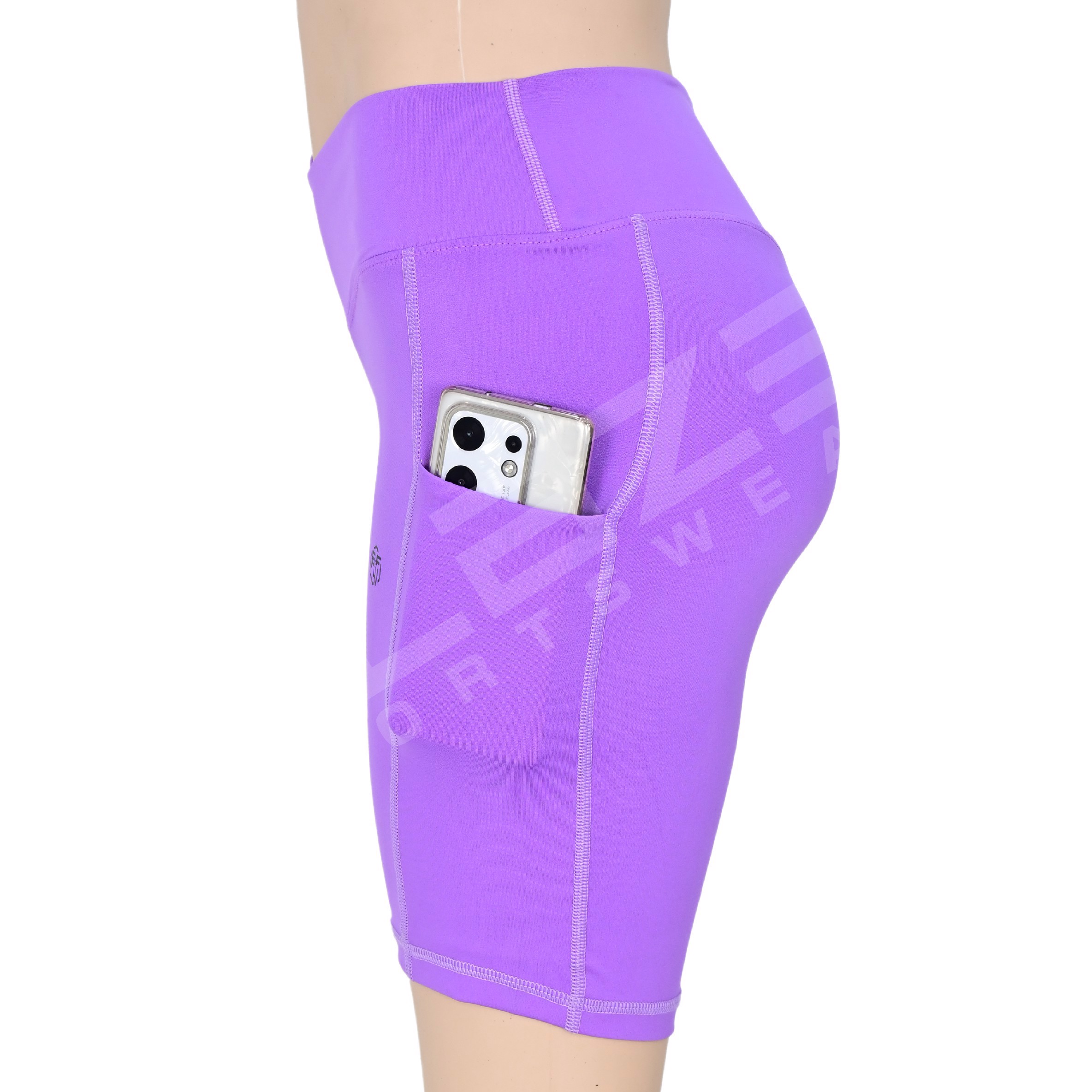 Customized Women's High Waist Biker Shorts Fitness Yoga Running Shorts Beach Booty Short Plus Size  - view 2