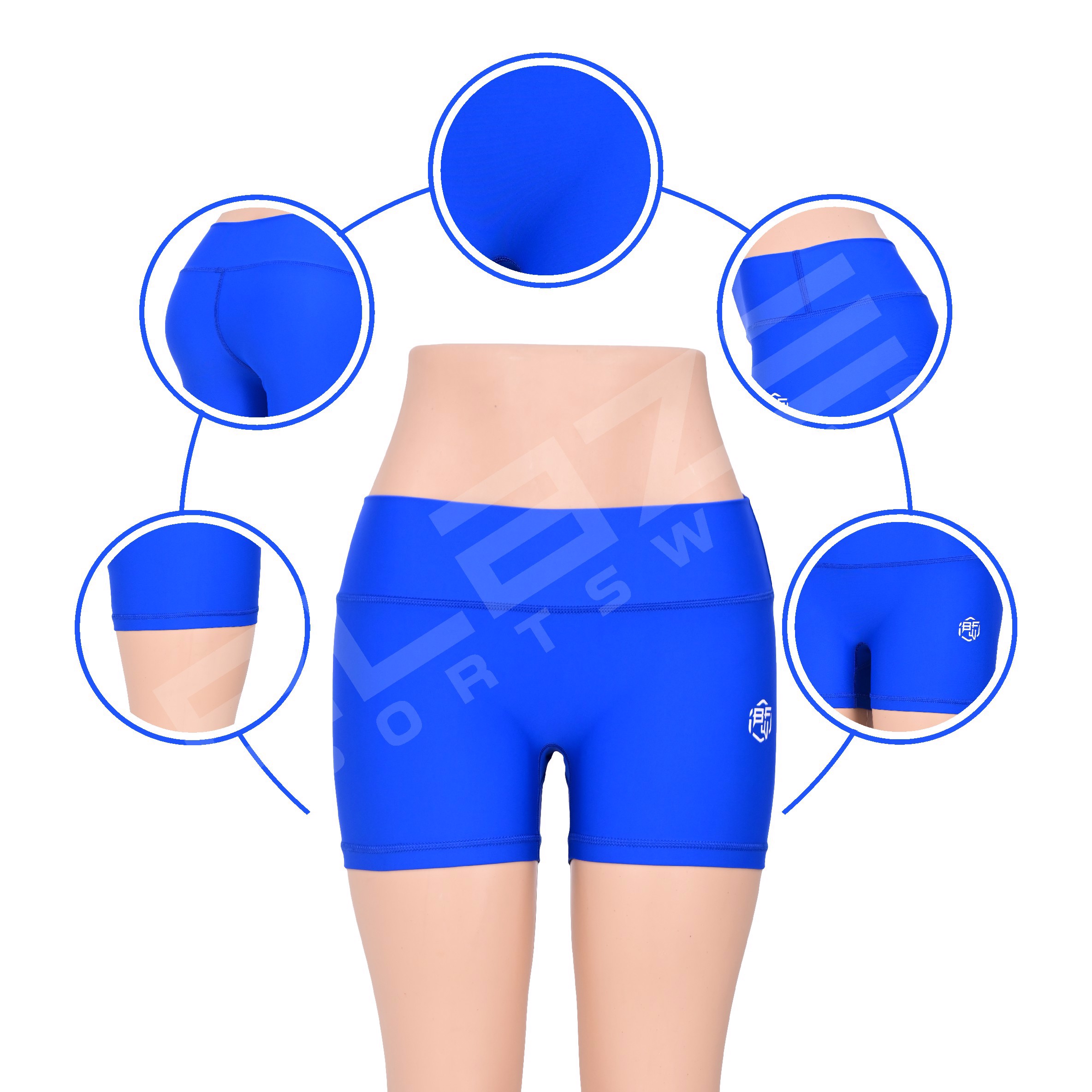 customized new yoga booty short high rise hot pant gym booty short fitness short plus size short - view 2