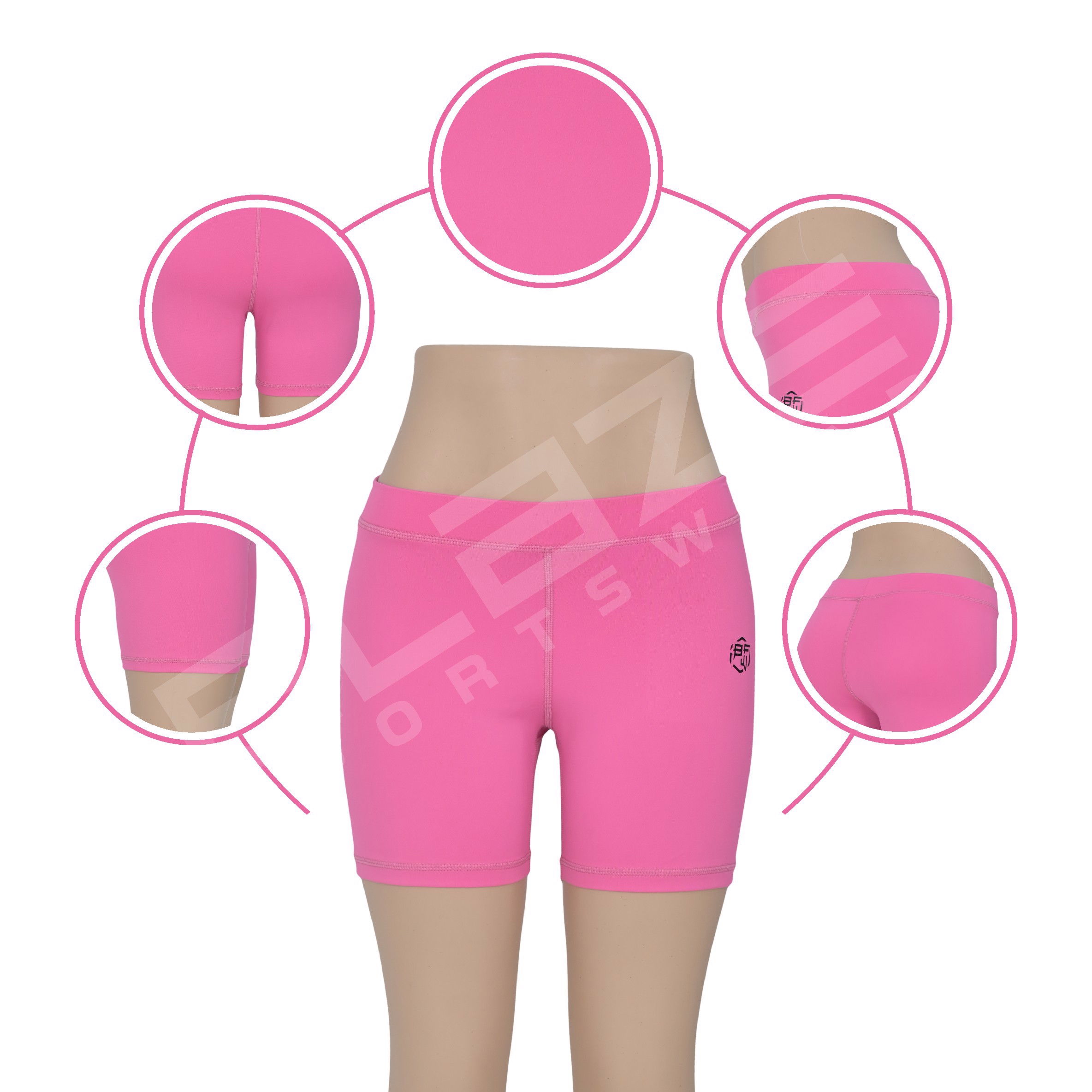 customized Women's booty Short High Waist Yoga fitness biker short beach booty short plus size short - view 6