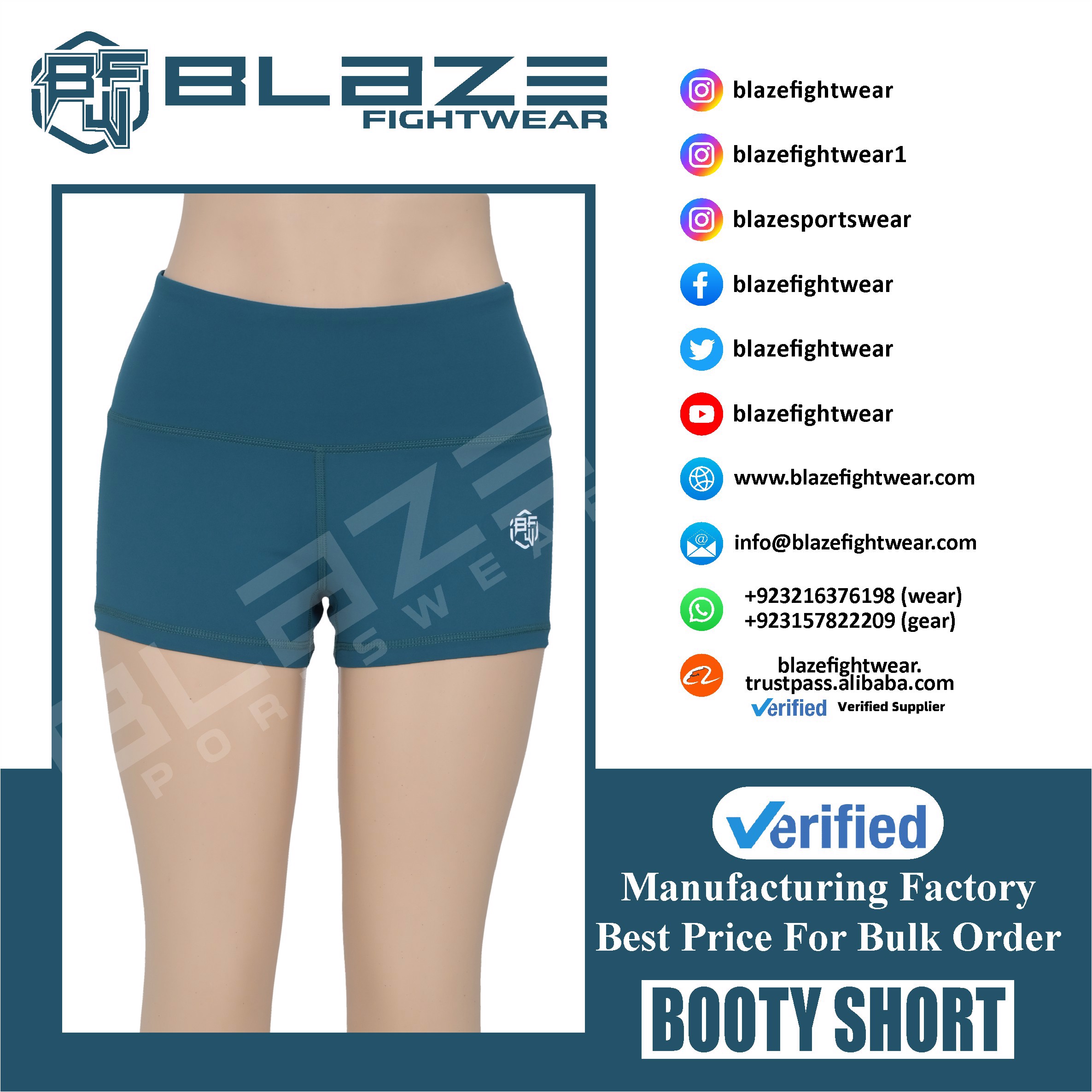 Customized High Rise Yoga Booty Shorts Hot Pant Fitness Biker Shorts Beach Gym Leggings in Plus Size - view 9