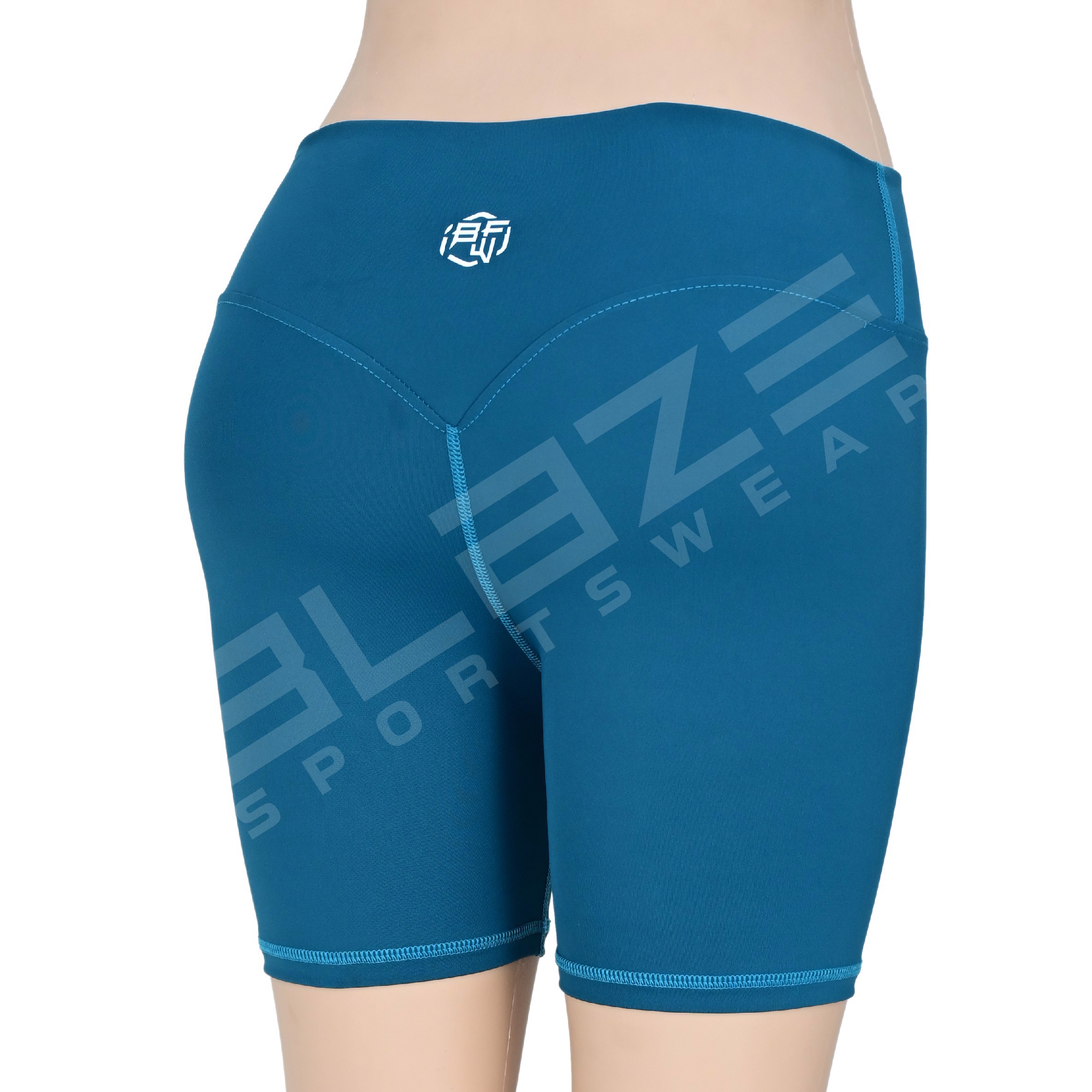 Personalized High Rise Yoga Booty Shorts Hot Pant Fitness Biker Beach Gym Leggings in Plus Size - view 3