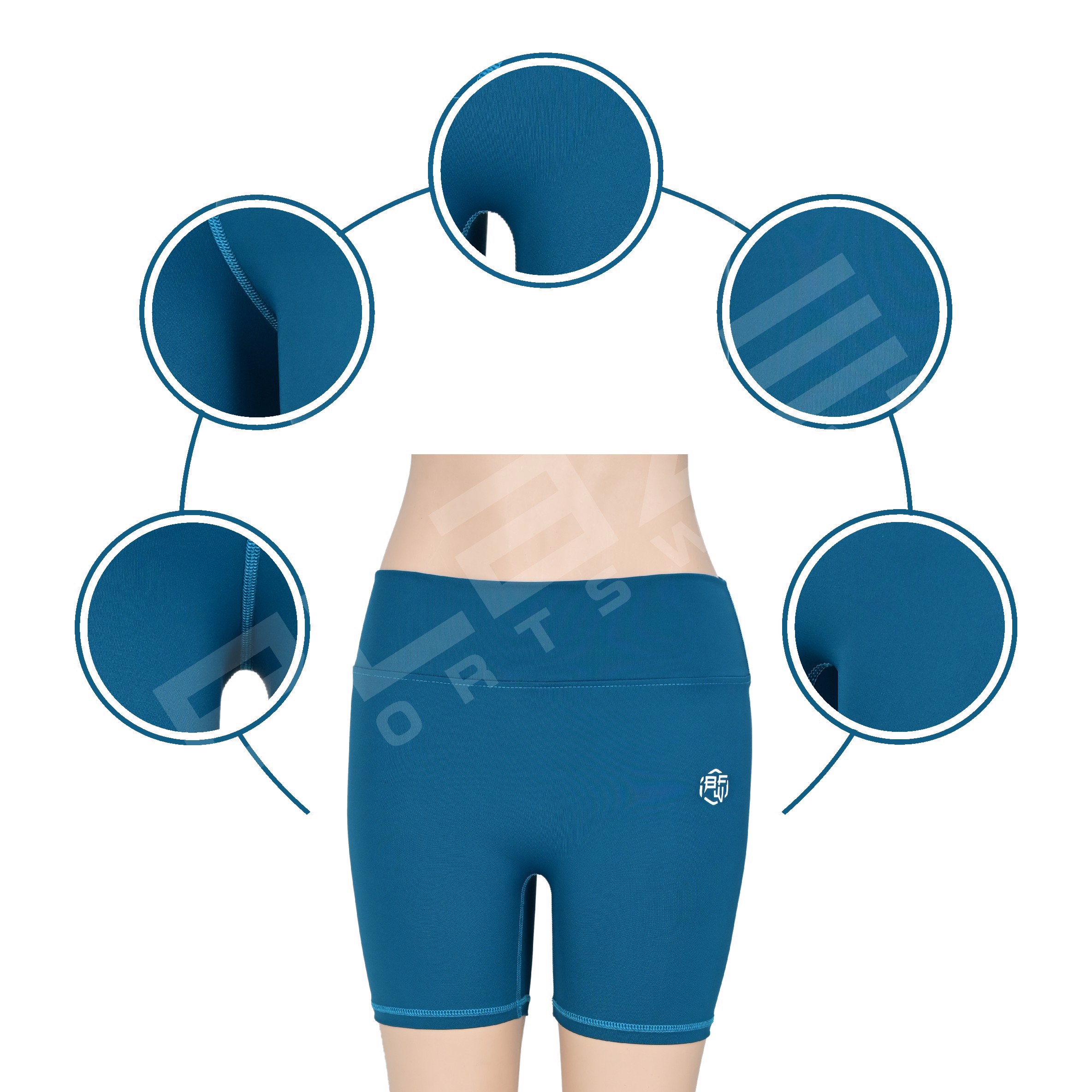 Personalized High Rise Yoga Booty Shorts Hot Pant Fitness Biker Beach Gym Leggings in Plus Size - view 6