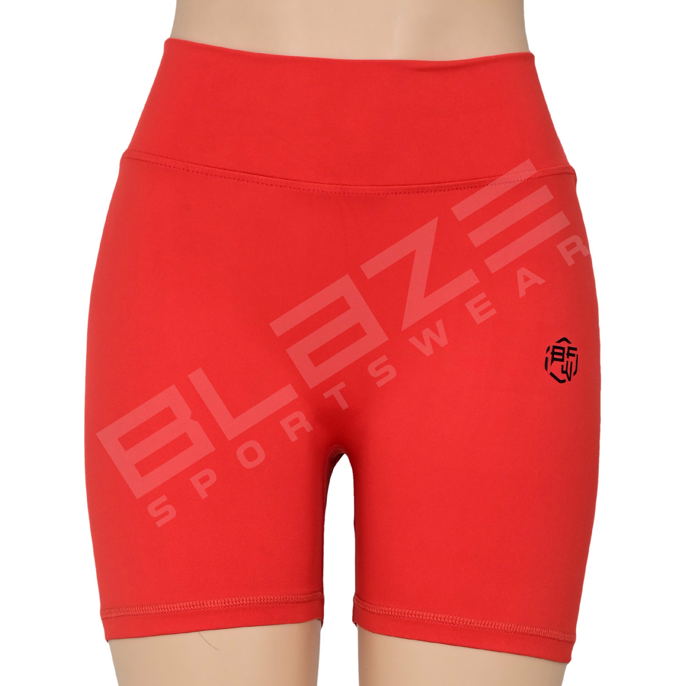 Tailored Elevated High Rise Yoga Booty Shorts Hot Pant Fitness Biker Beach Gym Leggings in Plus Size - view 3