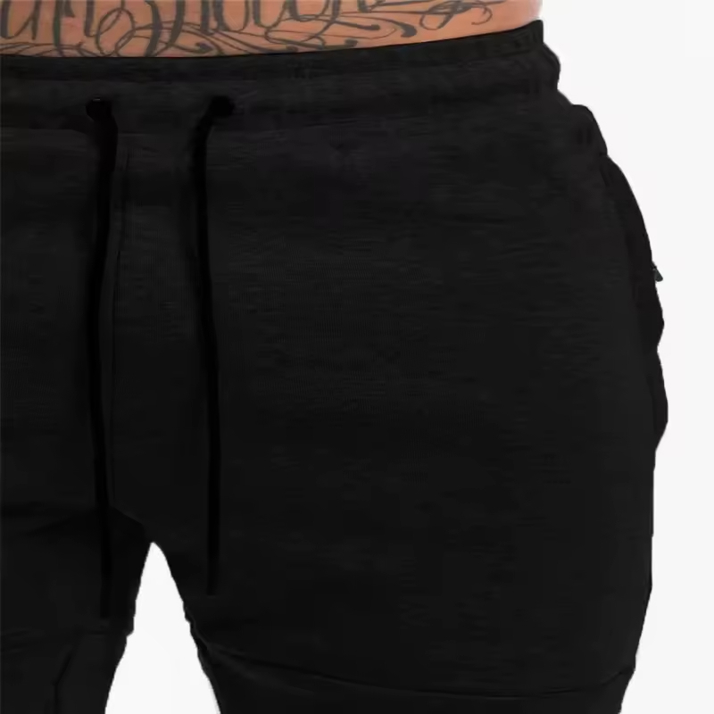 New Men Sporting Running Shorts Men Cotton Bodybuilding Sweatpants Fitness Short Pants  - view 4