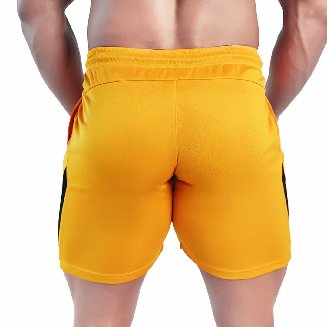 Wholesale Custom Logo Classic Mens Polyester interlock Dry Fit Shorts For Gym Men - view 4