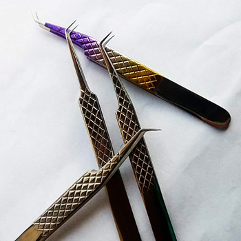 Eyebrow Tweezers set lash extensions accessories eyelash tools Tweezers Eyebrow Applicators kit - view 11