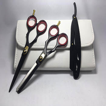Professional 6-Inch Barber Scissors Thinning Cutting Sharp Tip Custom Logo Stainless Steel 4Cr13  - view 2