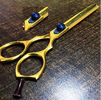 Professional 6-Inch Barber Scissors Thinning Cutting Sharp Tip Custom Logo Stainless Steel 4Cr13  - view 4