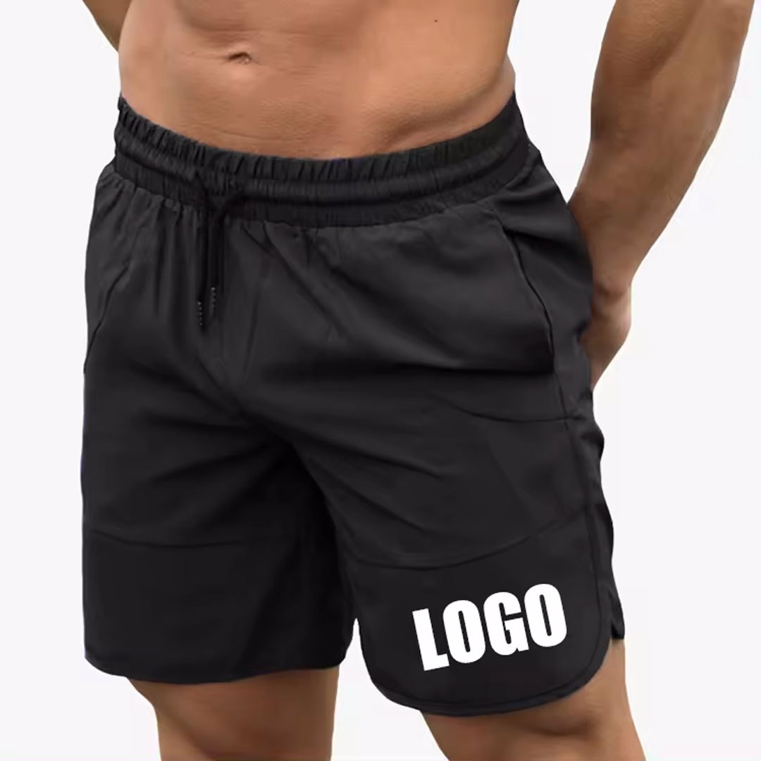 High quality Dry fit Gym shorts For men in Micro Stretch 98% polyester 2% Spandex with custom Logo - view 2