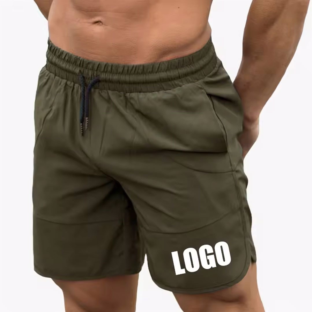 High quality Dry fit Gym shorts For men in Micro Stretch 98% polyester 2% Spandex with custom Logo - view 4