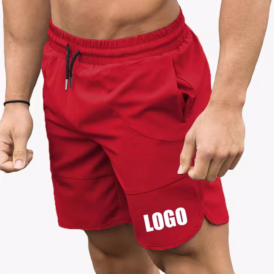 High quality Dry fit Gym shorts For men in Micro Stretch 98% polyester 2% Spandex with custom Logo - view 5