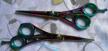  Professional 6-Inch Barber Scissors Thinning Cutting Sharp Tip Custom Logo Stainless Steel 4Cr13  - view 2