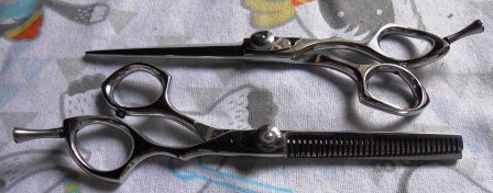 Professional 6-Inch Barber Scissors Thinning Cutting Sharp Tip Custom Logo Stainless Steel 4Cr13  - view 3