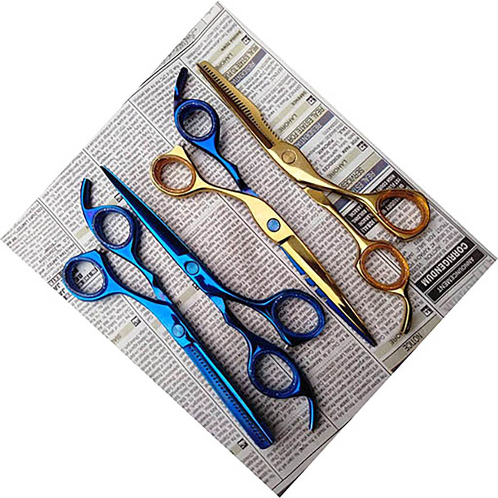 Barber Scissors Thinning Cutting Sharp Tip Custom Logo Stainless Steel 4Cr13 Beauty Professionals