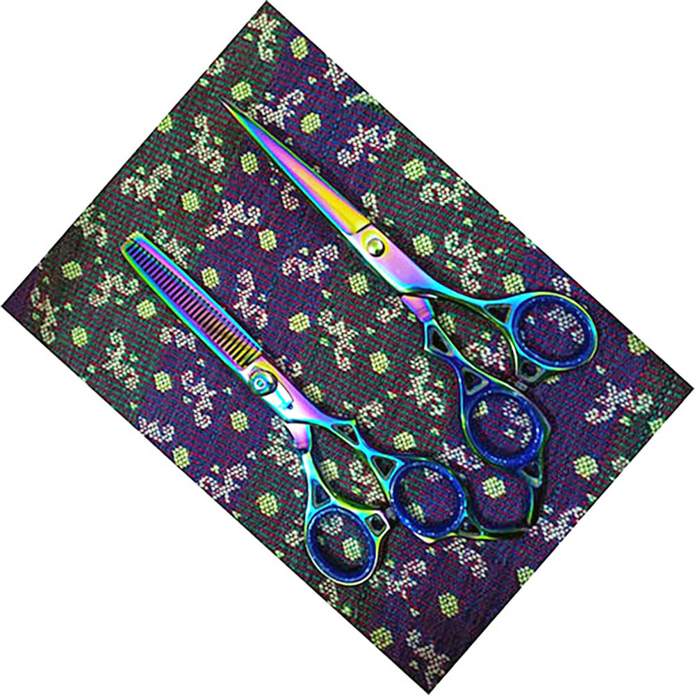 Barber Scissors Thinning Cutting Sharp Tip Custom Logo Stainless Steel 4Cr13 Beauty Professionals - view 3
