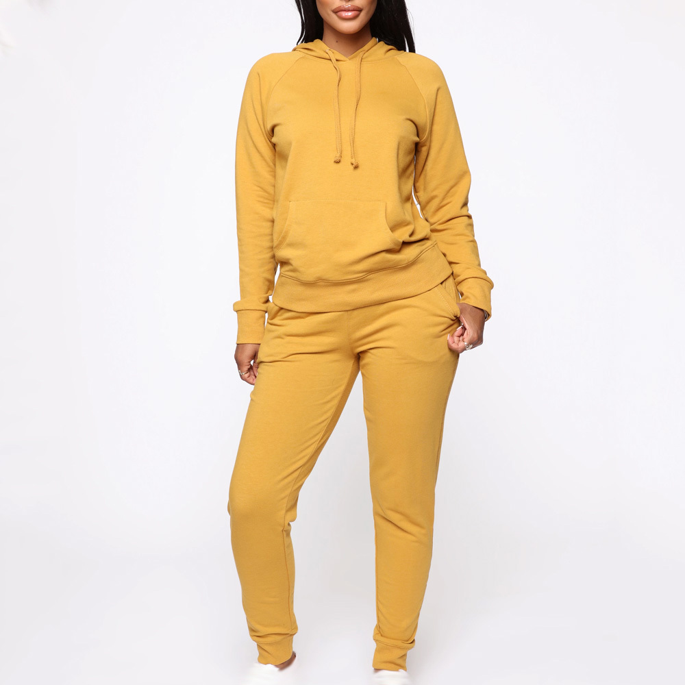 Primeum custom women tracksuit for women in cotton terry for jogging in Blank - view 5
