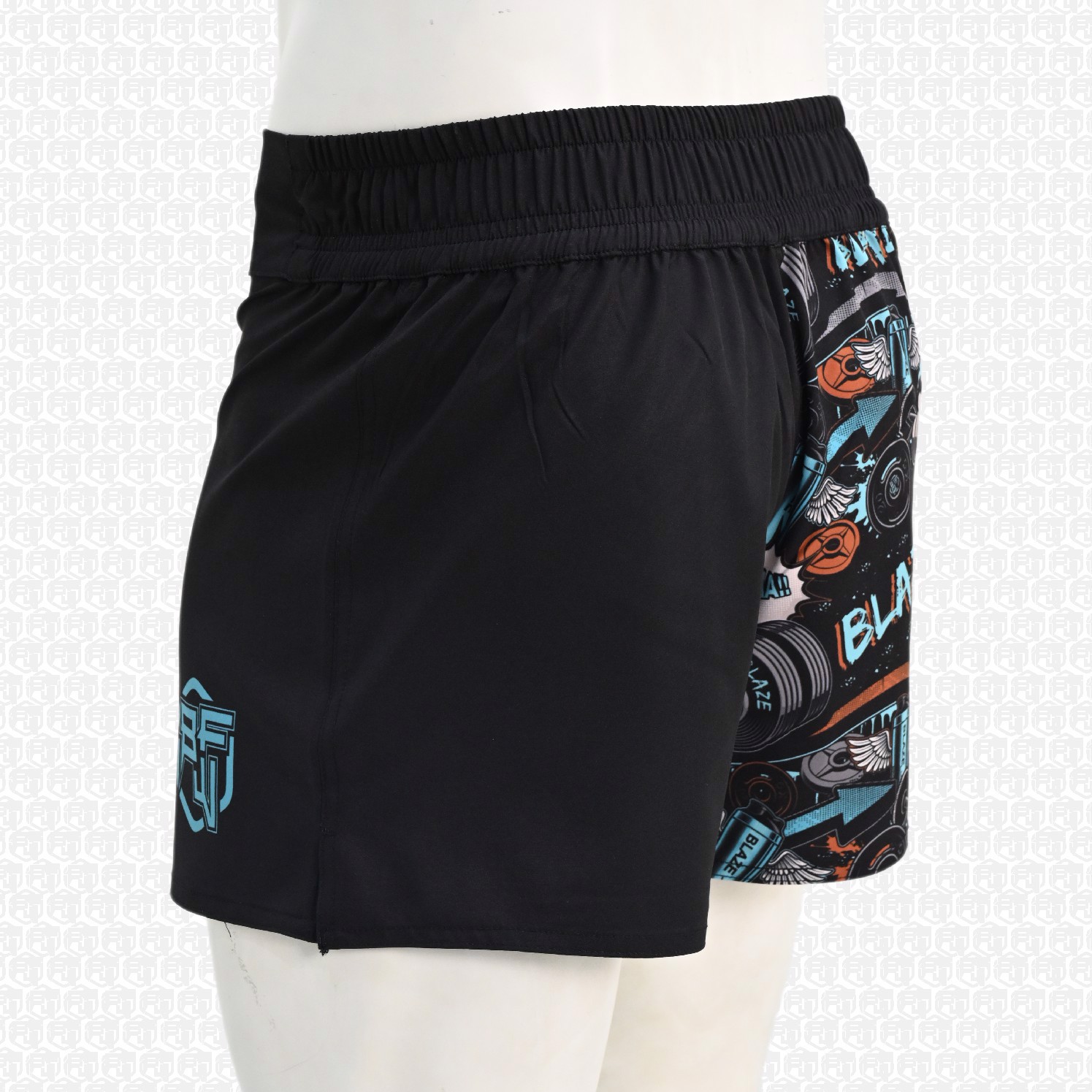 Custom Fighting  MMA Shorts BJJ light weight grappling short no gi training short four way stretch  - view 2