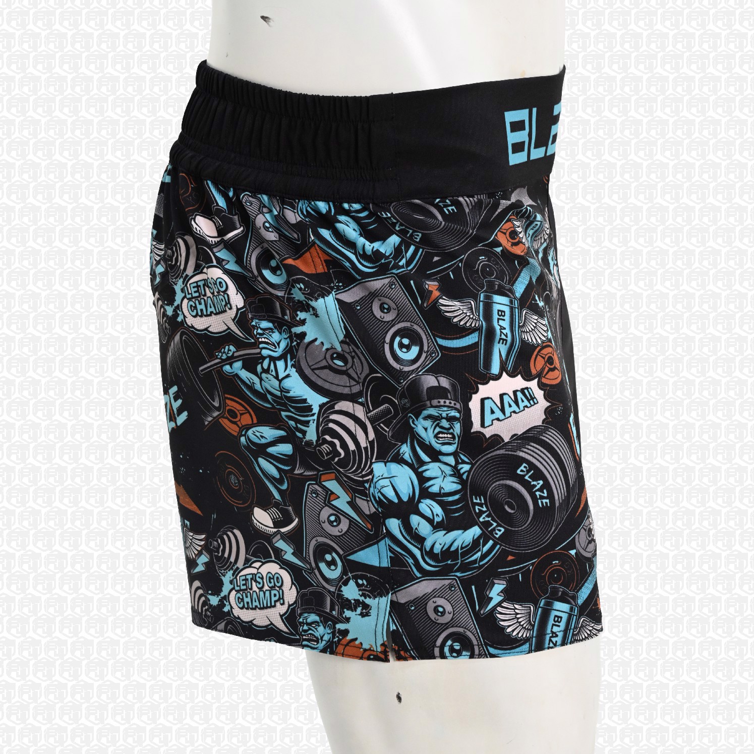 Custom Fighting  MMA Shorts BJJ light weight grappling short no gi training short four way stretch  - view 3