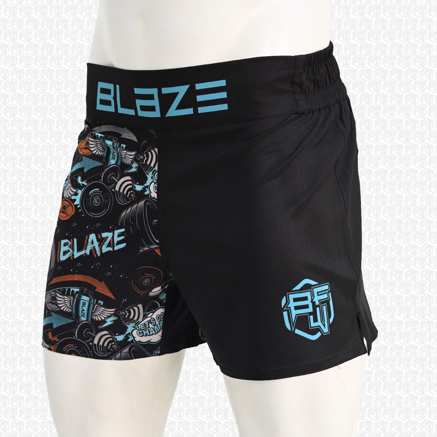 Custom Fighting  MMA Shorts BJJ light weight grappling short no gi training short four way stretch  - view 4