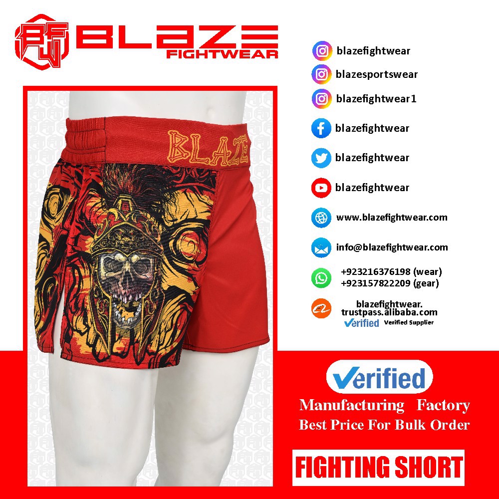 Wholesale custom Fighting  MMA Shorts BJJ light weight grappling short no gi training short  - view 7