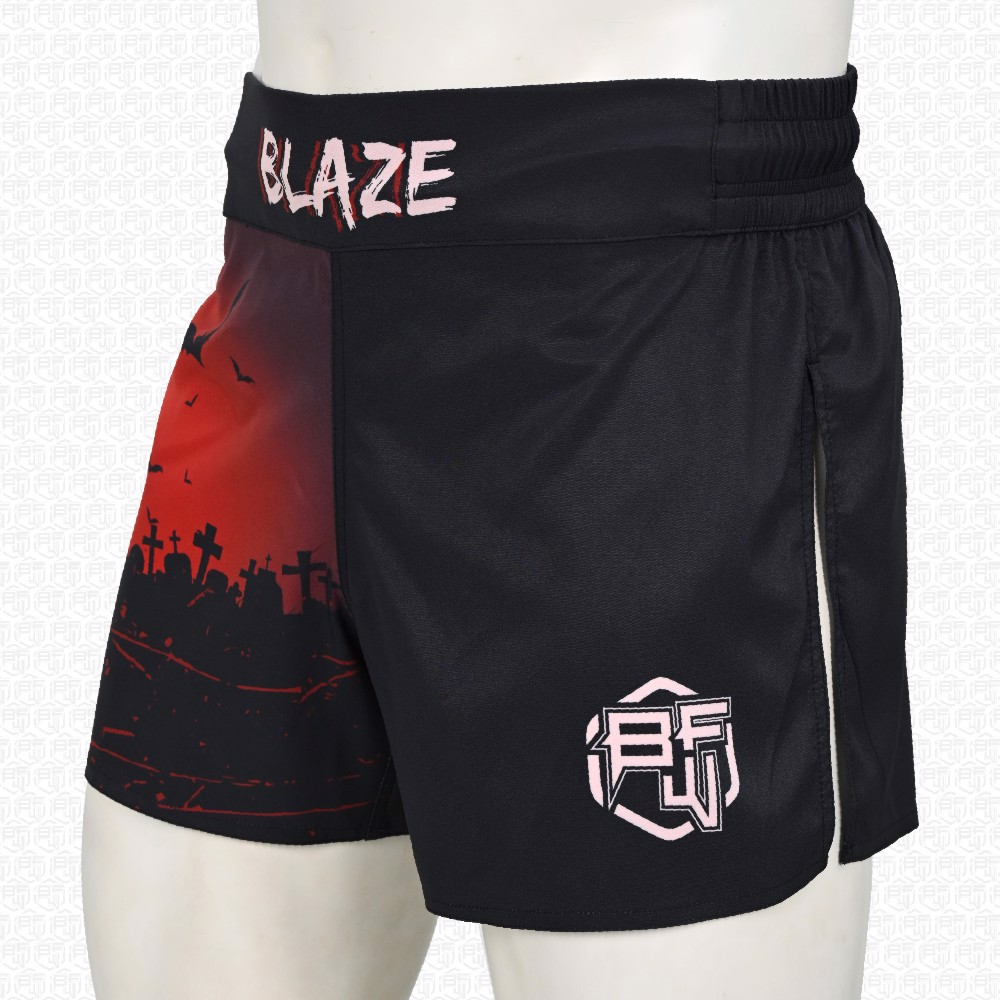 OEM Custom Durable MMA Short BJJ Fight Wear Short light weight grappling short four way stretch  - view 4
