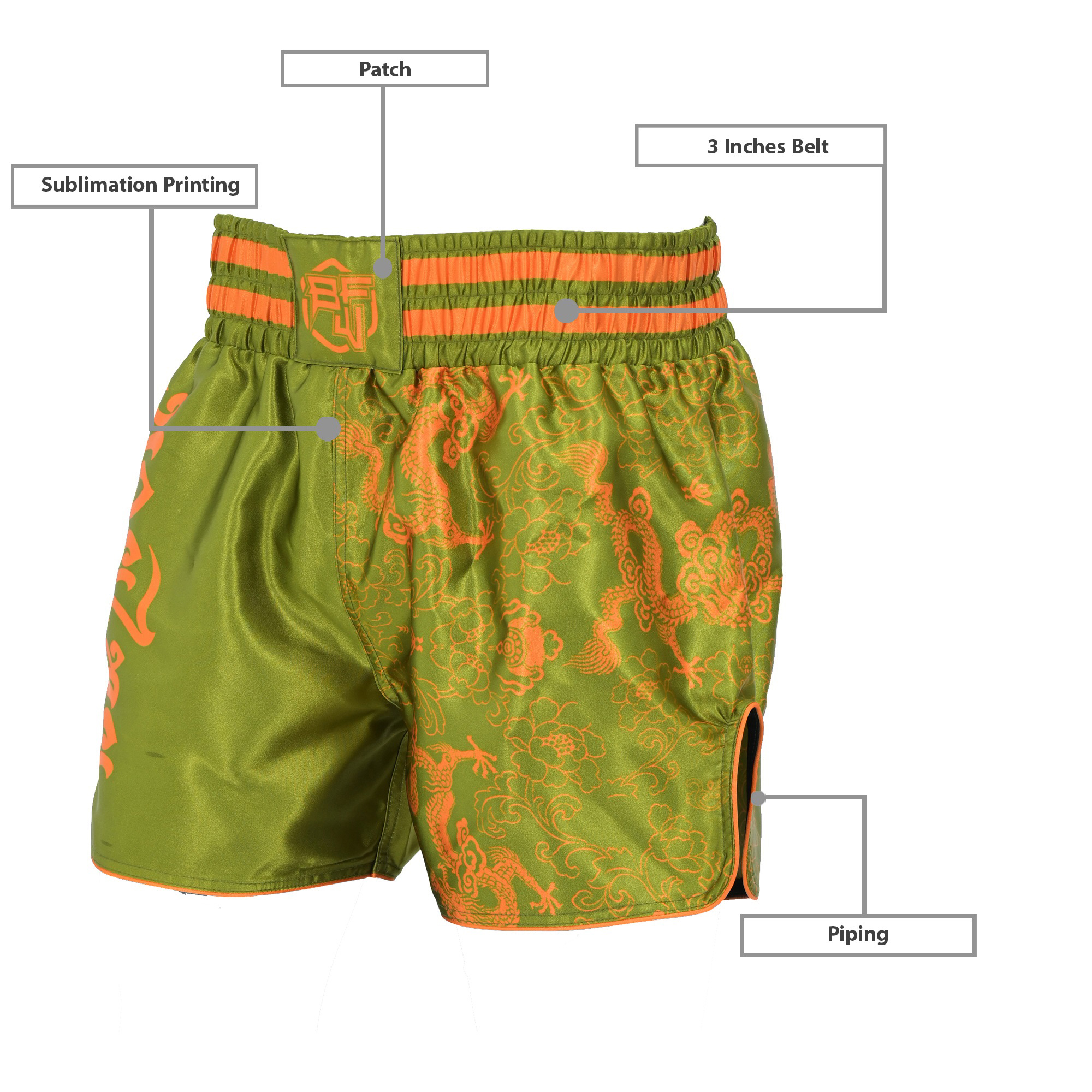 Customize Sublimation Muay Thai Shorts Trunks Kick Martial Arts Training Gym Clothing boxing short - view 2