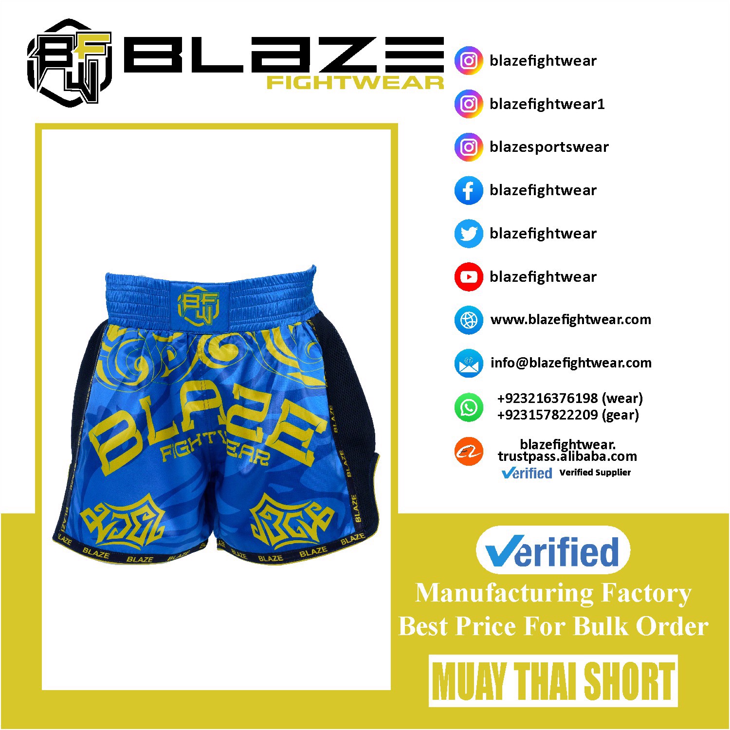kick Boxing short muay thai trunks sublimation shorts best for kickboxing training medium cut short - view 6