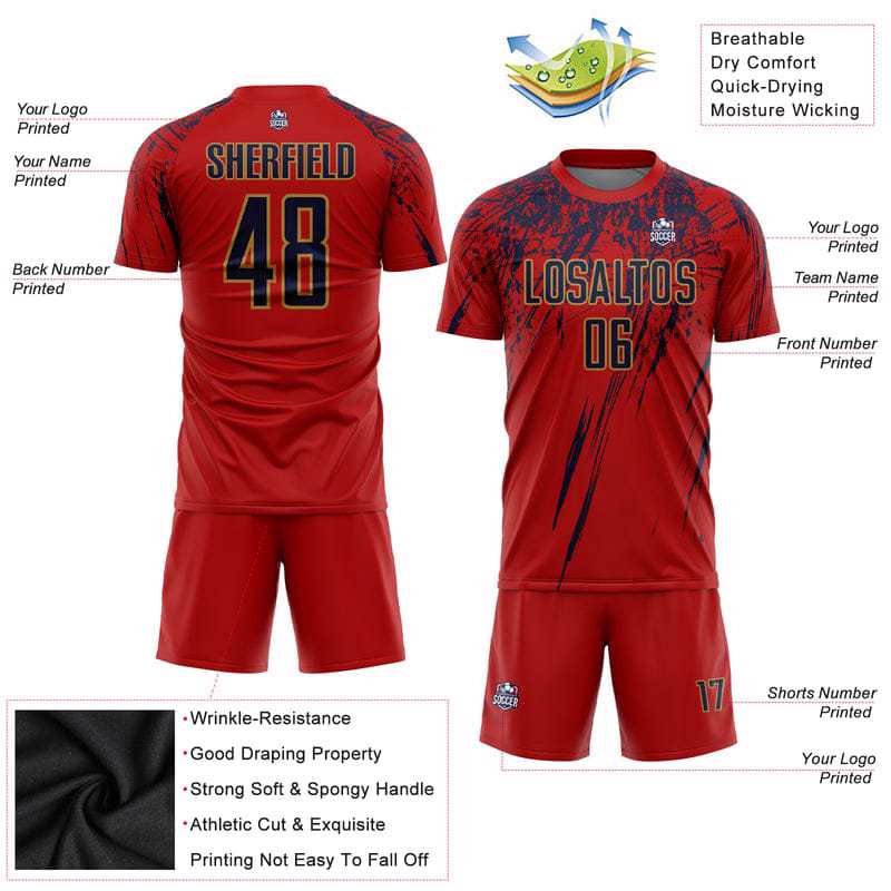 Your Can Get The Dream Kit Custom Soccer Uniforms with Names & Numbers Made BY HEBOLDIMPEX - view 5