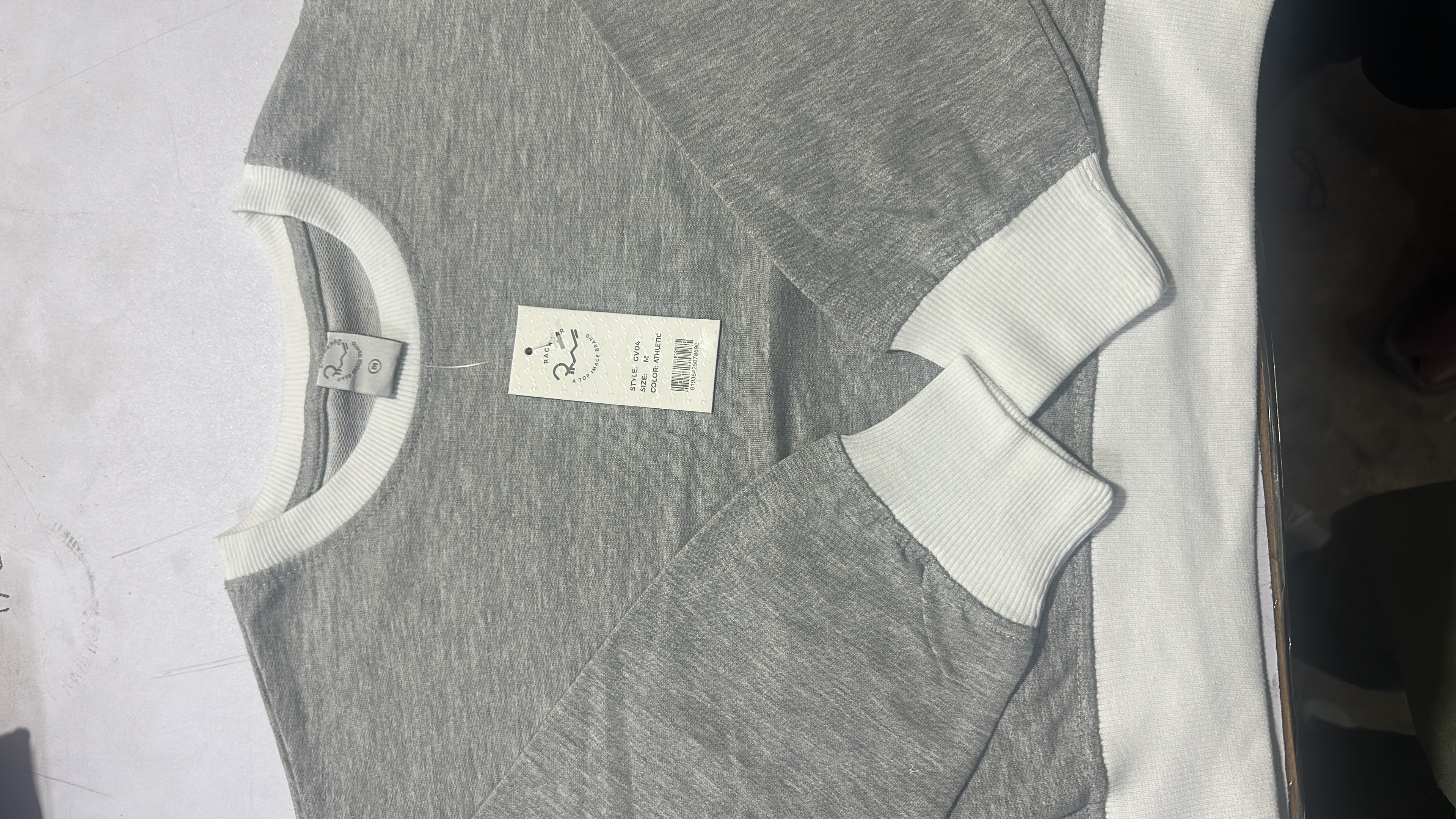 Gray Athletic crop top