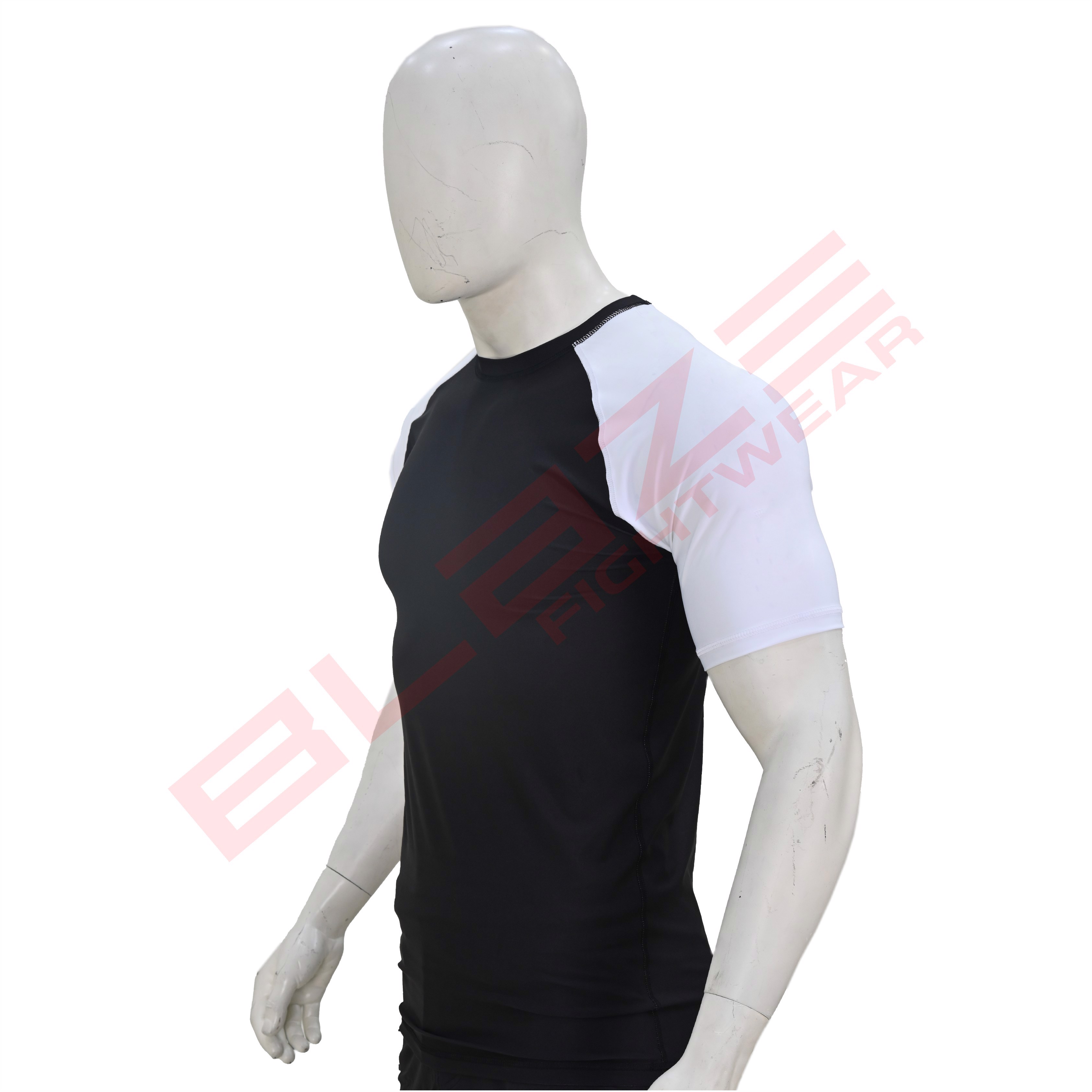 MMA Rash Guard HALF Sleeve Meshpanel OEM Sublimation printed High Quality BJJ Rash guard breathable - view 3
