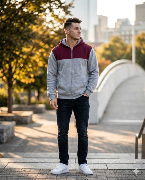 Quilted Hoodie Jacket - view 2