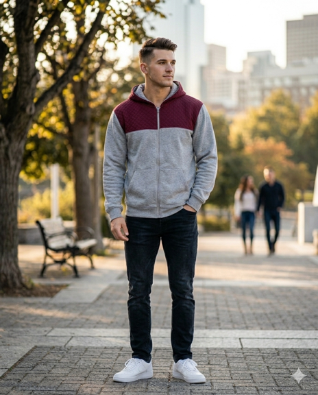 Quilted Hoodie Jacket - view 3