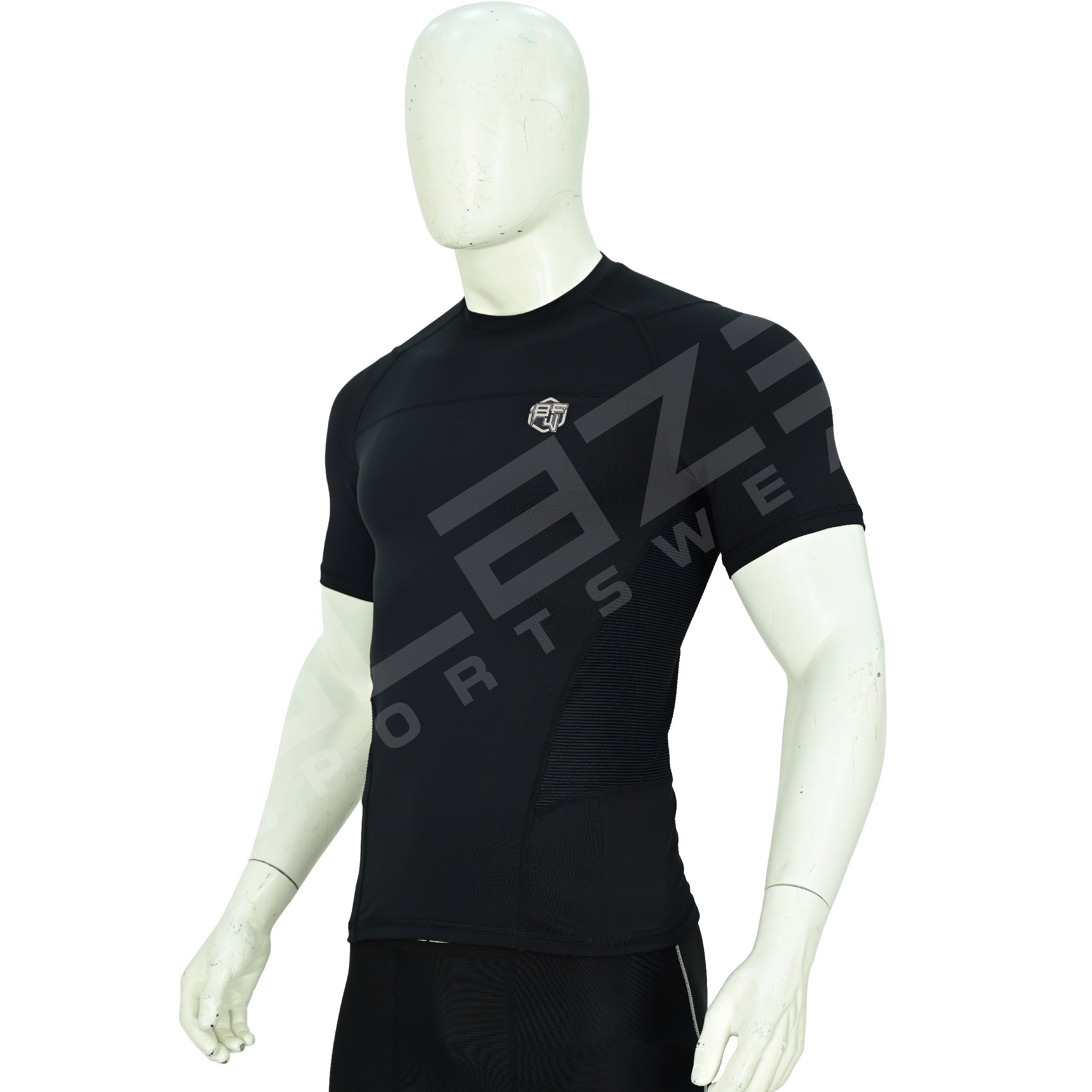 MMA Rash Guard HALF Sleeve Meshpanel OEM Sublimation printed High Quality BJJ Rash guard breathable - view 9
