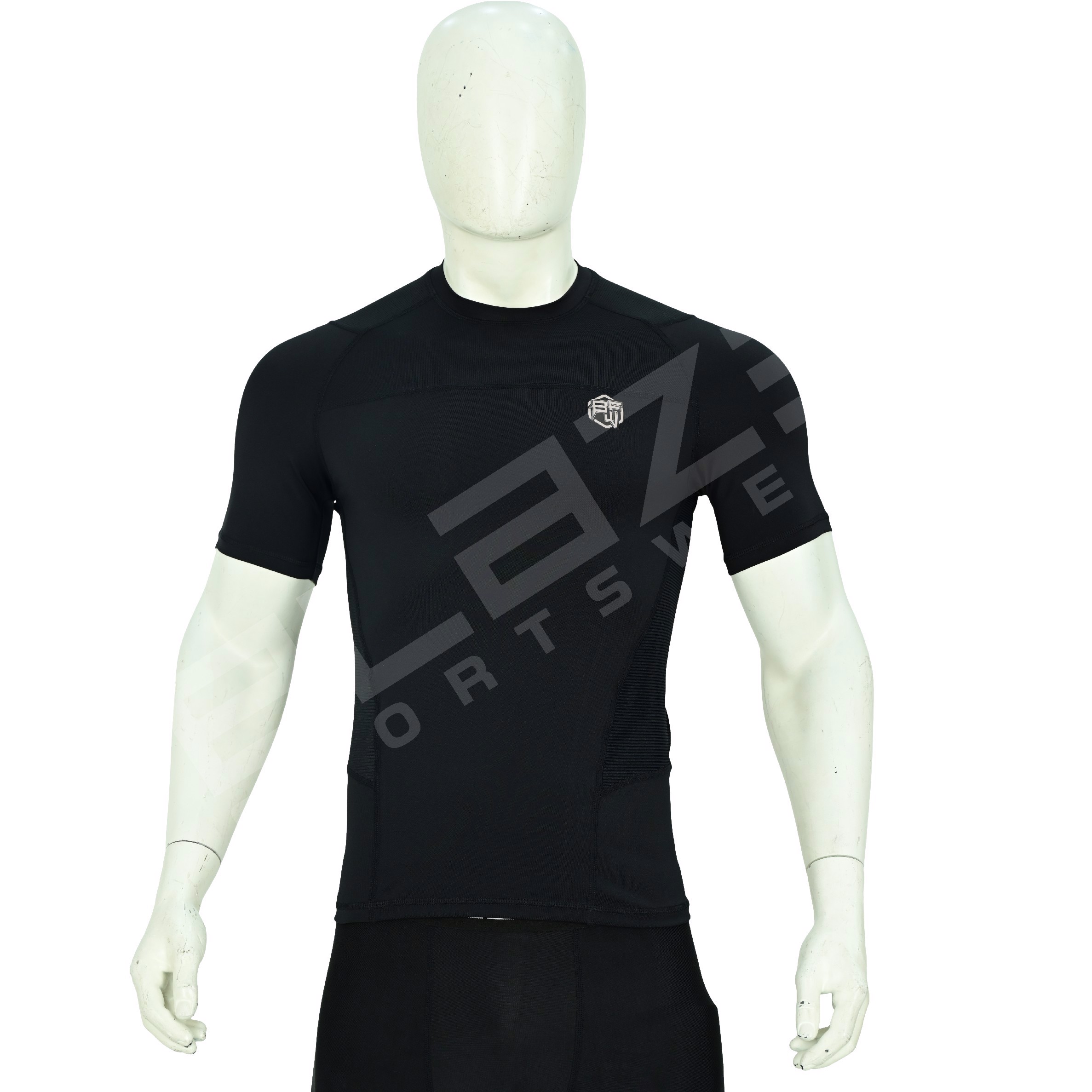 MMA Rash Guard HALF Sleeve Meshpanel OEM Sublimation printed High Quality BJJ Rash guard breathable - view 13