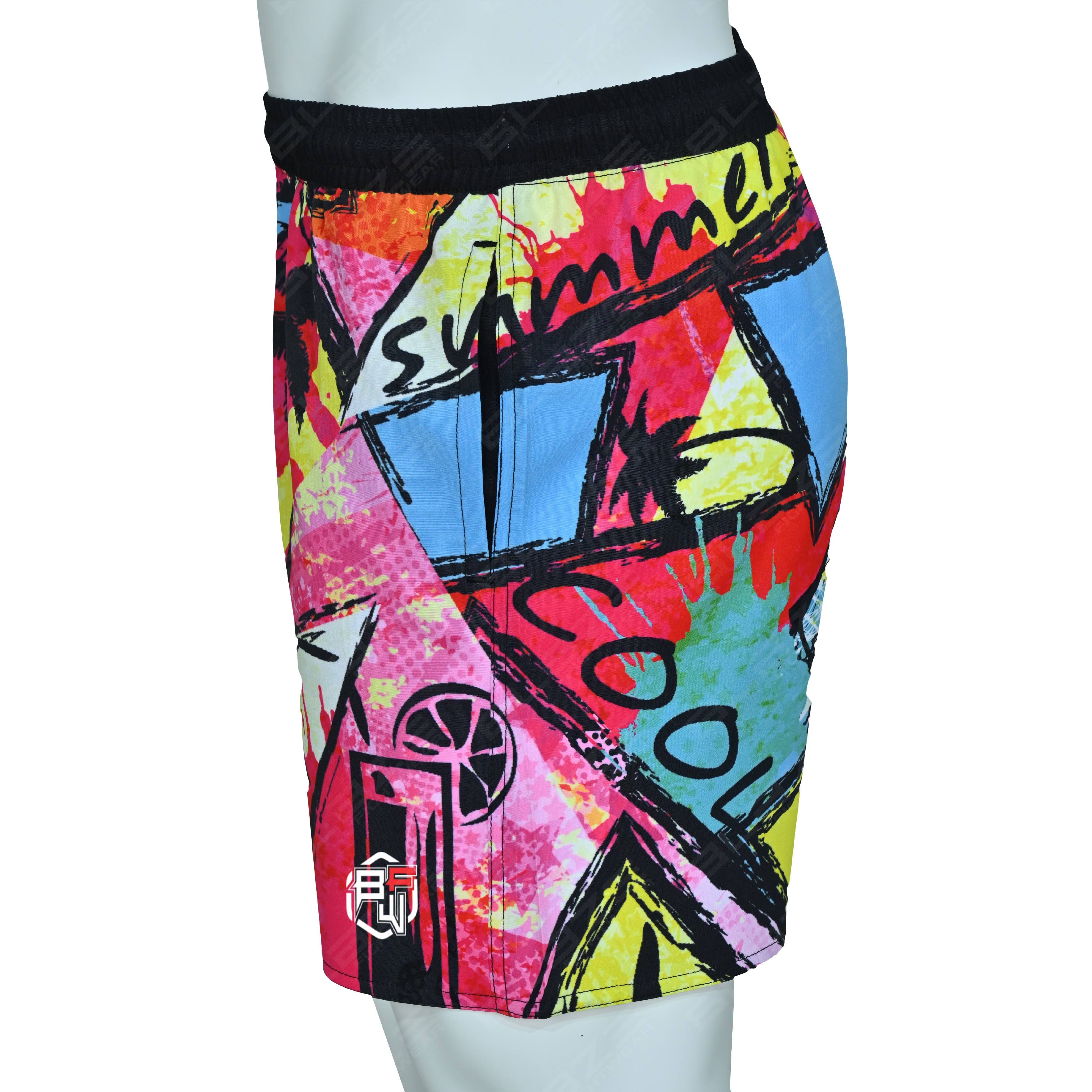 Luxury Men's Printed Swim Shorts Quick-Dry Waterproof Eco-Friendly Drawstring Closure Private Label OEM Beachwear - view 3