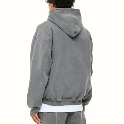 Wholesale Zipper Fleece 100% Cotton Hoodie Heavyweight Blank Zipper Zip Up Hoodie - view 2