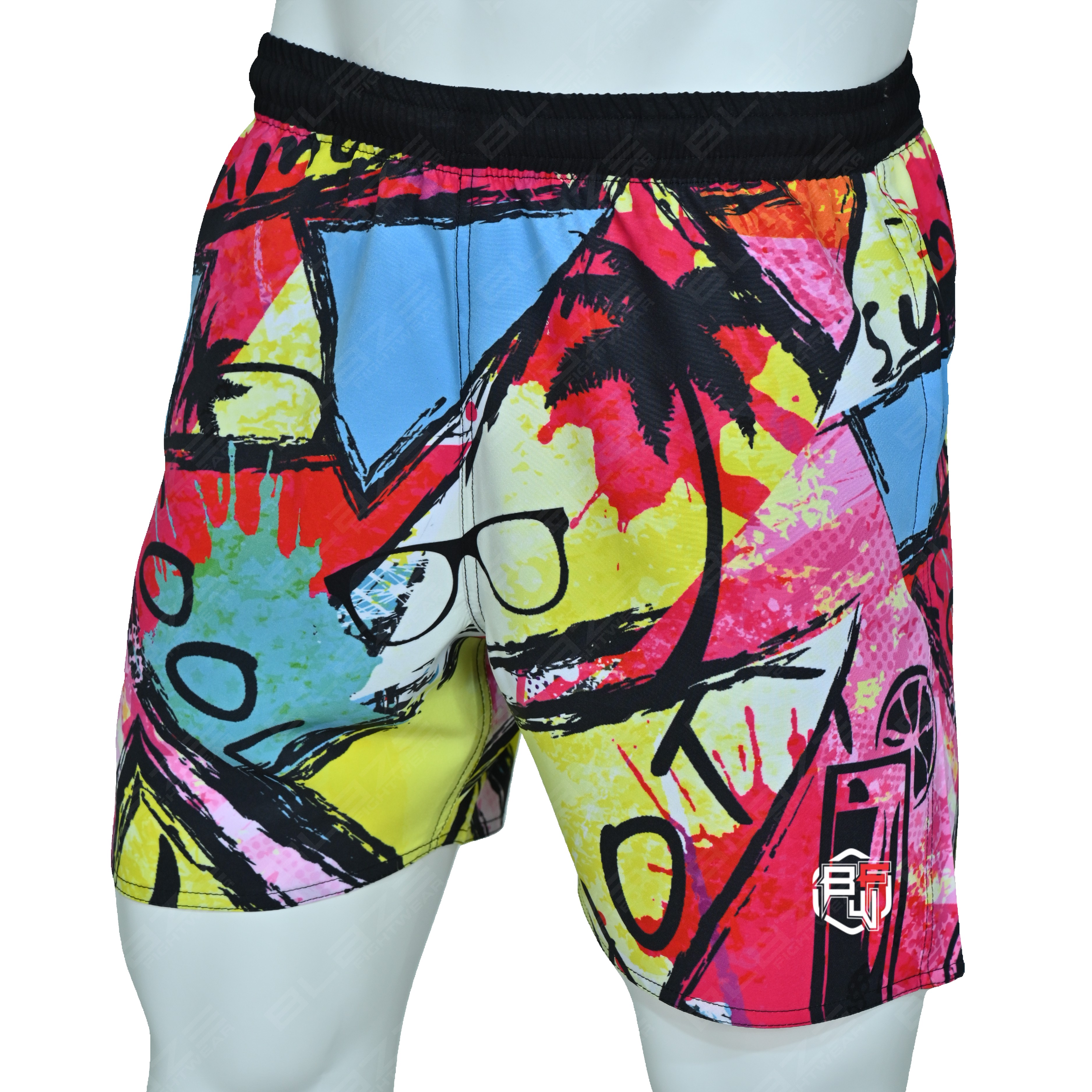 Luxury Men's Printed Swim Shorts Quick-Dry Waterproof Eco-Friendly Drawstring Closure Private Label OEM Beachwear