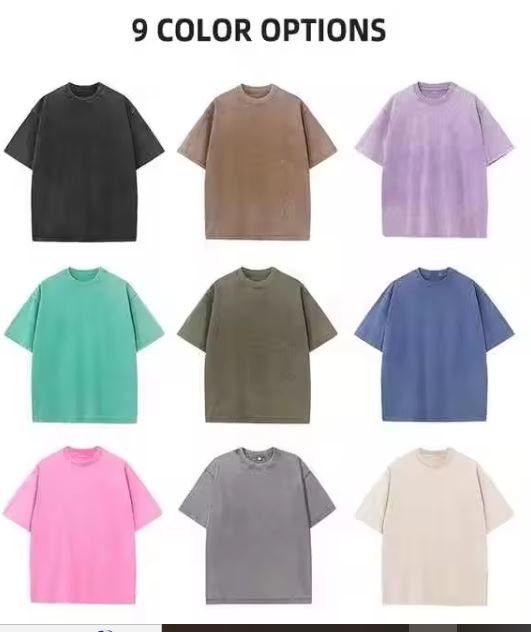 Mens Acid Wash T Shirt Vintage Style Casual Streetwear - view 2