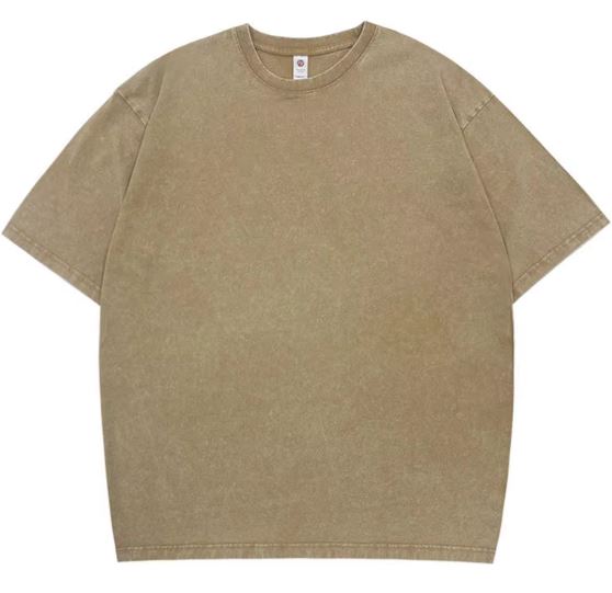 Mens Acid Wash T Shirt Vintage Style Casual Streetwear - view 3
