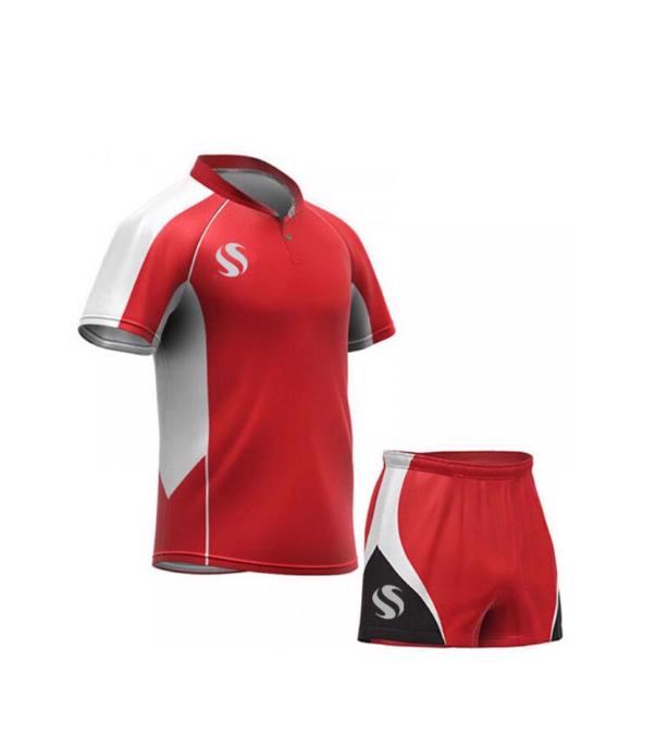 Customised Sublimation Rugby Uniform Breathable Polyester Fabric With Custom Design 260-320 GSM - view 2