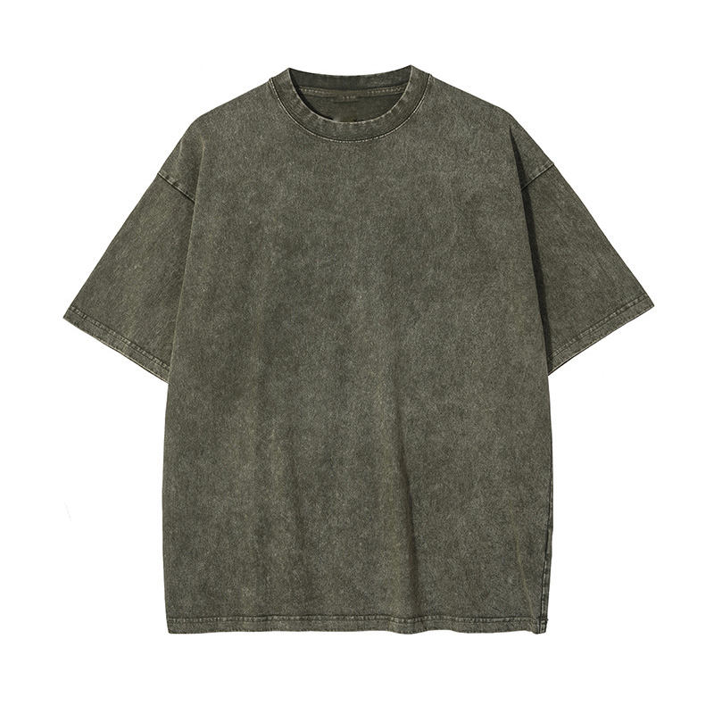 Acid Washed Casual T-Shirts - view 4