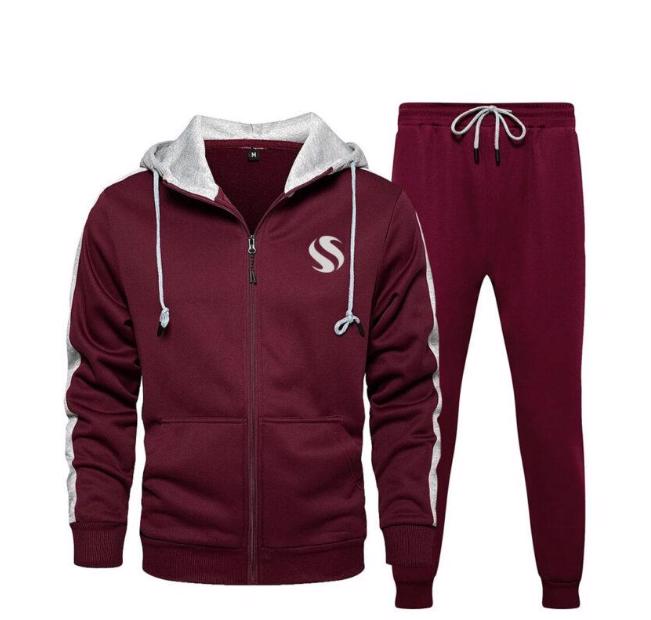 Customised Tracksuit 100% Cotton/Polyester with custom design and logo Unisex Tracksuit 