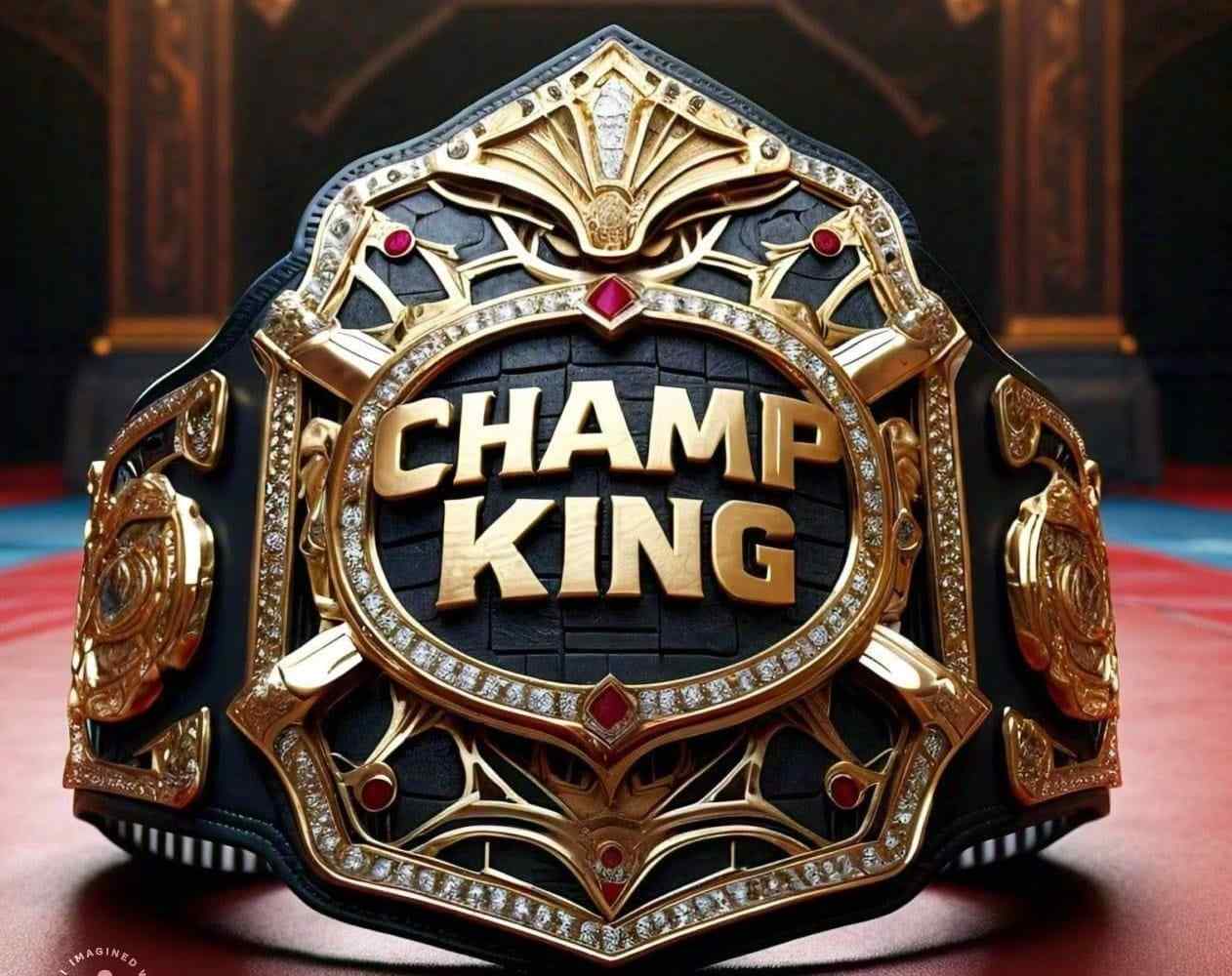 Customized Championship Wrestling Belt